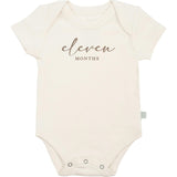 graphic bodysuit | eleven months milestone taupe