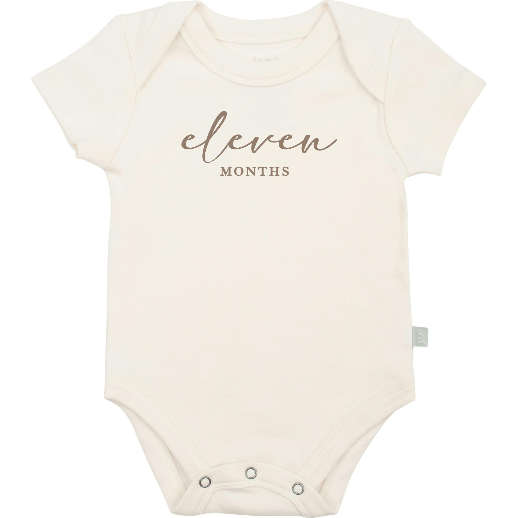 graphic bodysuit | eleven months milestone charcoal