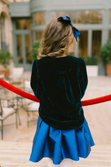 VENDOME JACKET NAVY SMOCKED