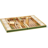 Croc Leather Backgammon Set w/Dice