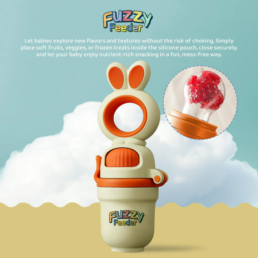 Baby Push Pop Fruit Feeder - Orange