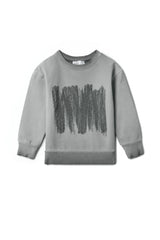 Painted Print Soft French Fleece Sweatshirt