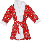 Polar Isle Red Bamboo Adult Robe