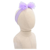 Multicolored Tulle Pearl Ribbon Headband