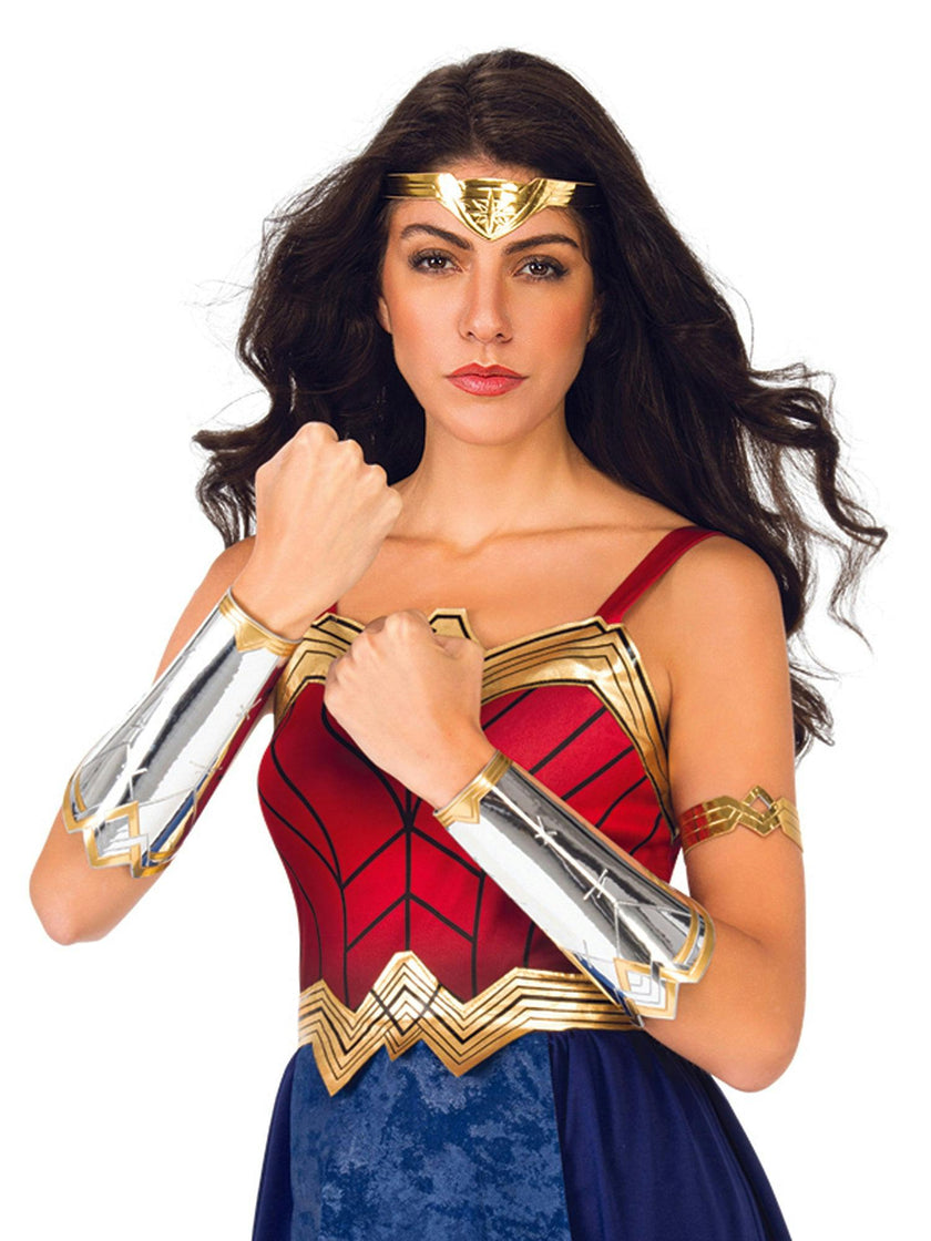 Women's WW2 Wonder Woman Tiara, Armband and Cuffs