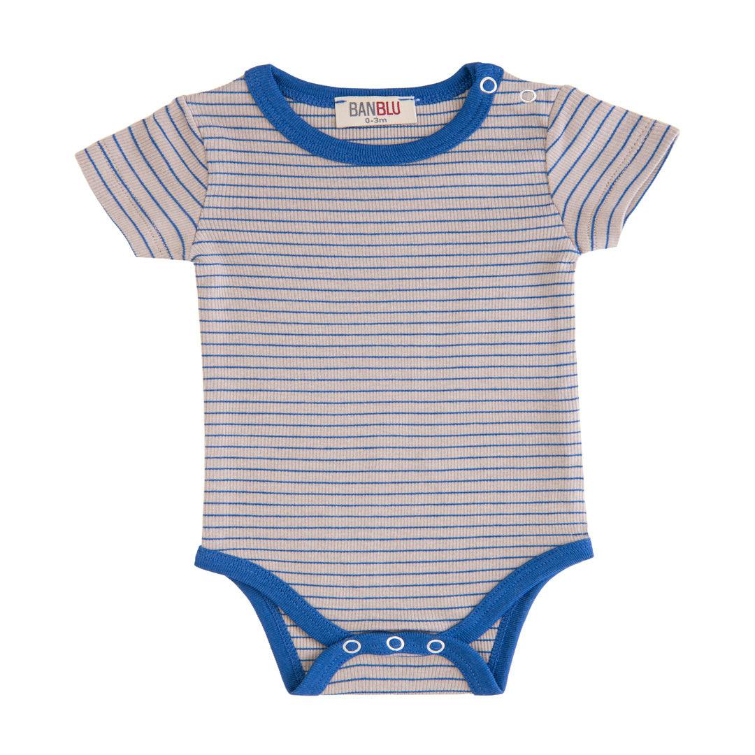 Blue Striped Modal Bodysuit