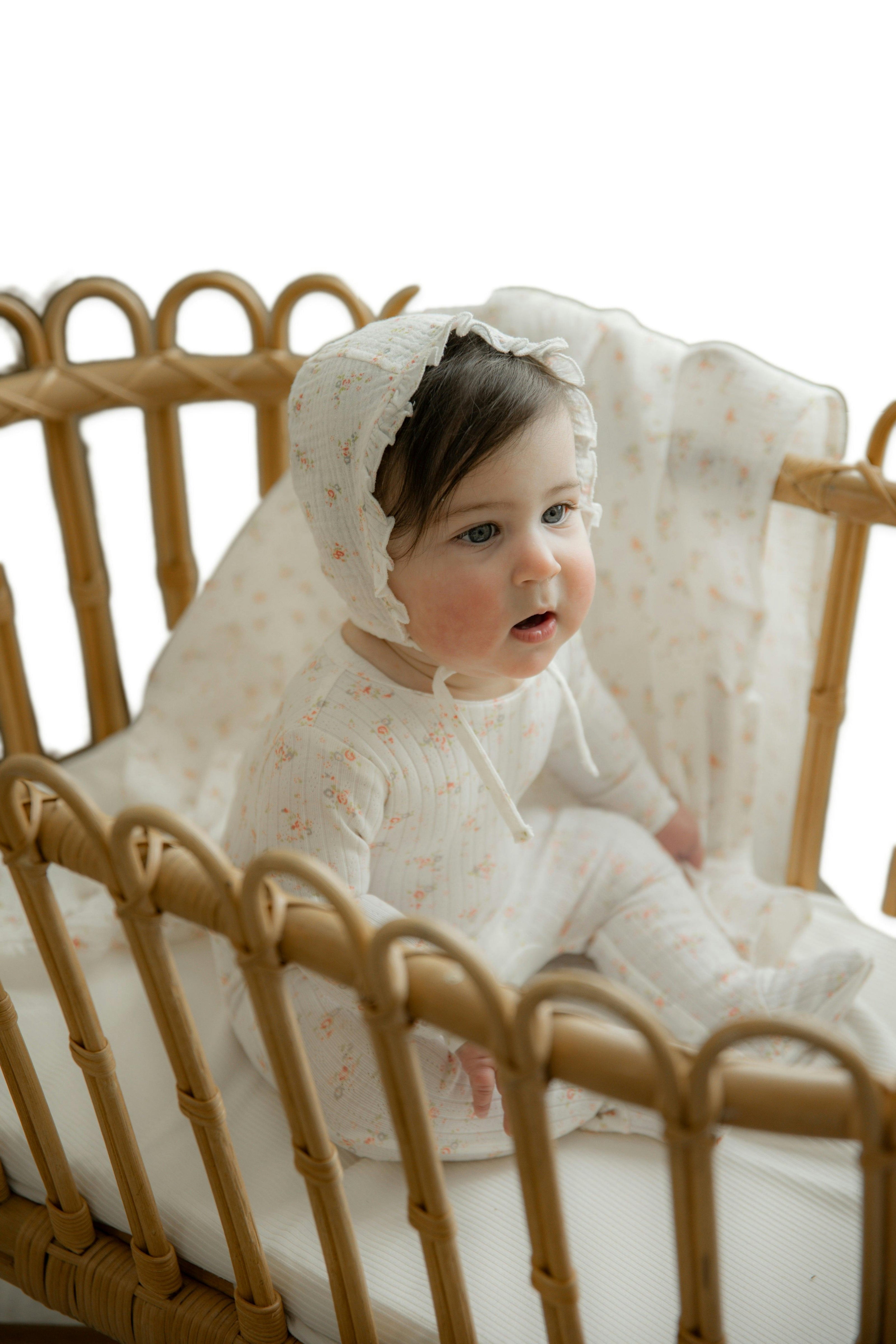 Floral Pointelle Onesie