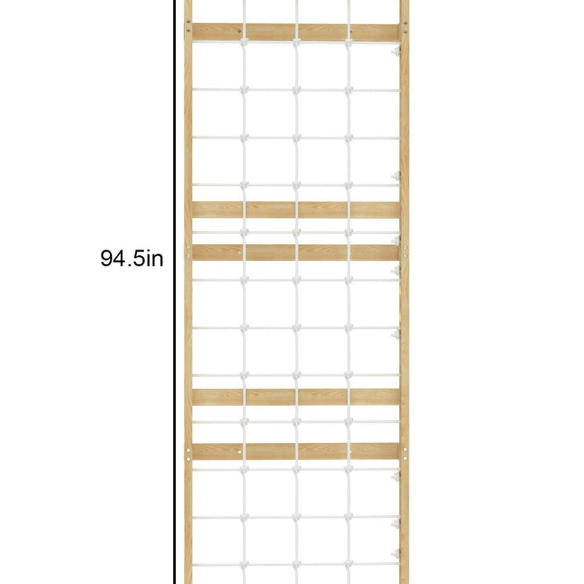 Add-On Rope Wall Panel for 95" Modular Walnut