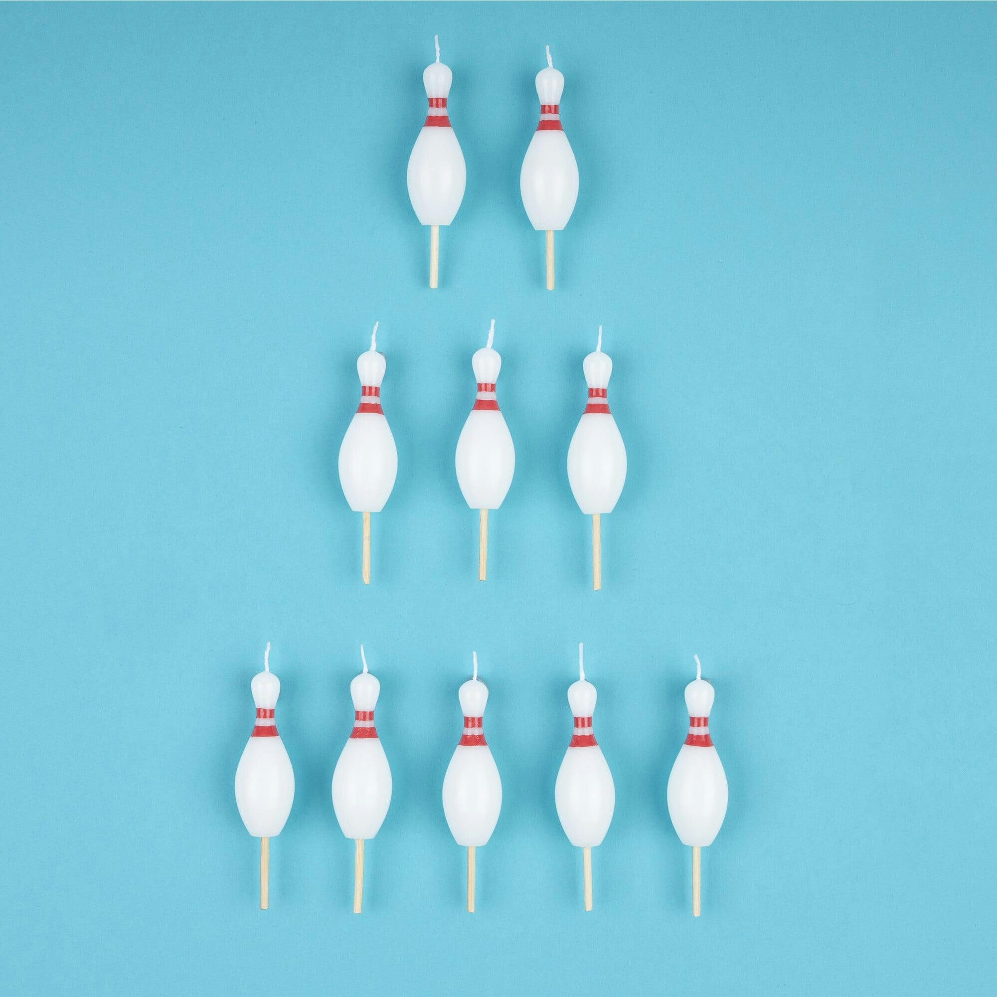 Bowling Pin Candles