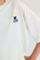 TNS Logo Teen T-Shirt Ecru