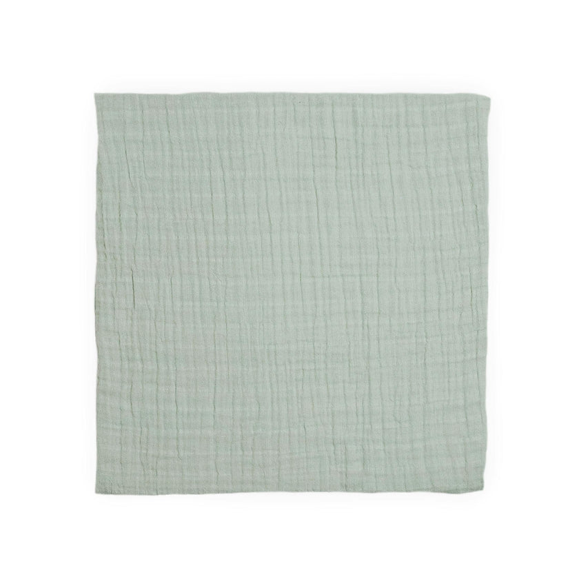 Organic Cotton Muslin Swaddle Blanket - White Sage