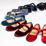Classic Velvet Mary Janes