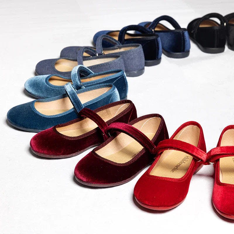 Classic Velvet Mary Janes