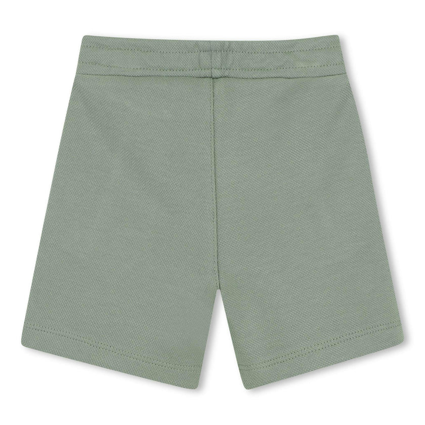 White & Light Green Short Set