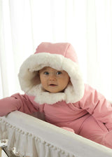 Faux Fur Trim Snowsuit