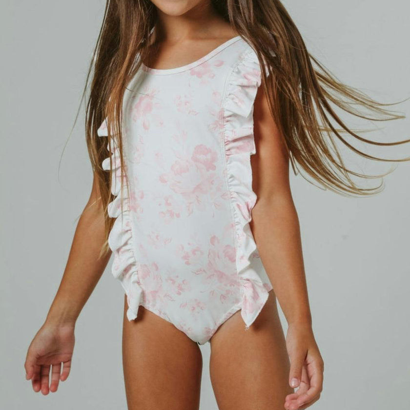 Flammands swimsuit in pink roses