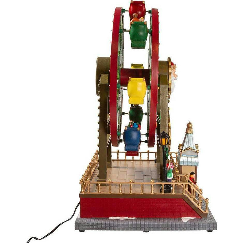 13-Inch Lighted Musical Christmas Ferris Wheel with Motion