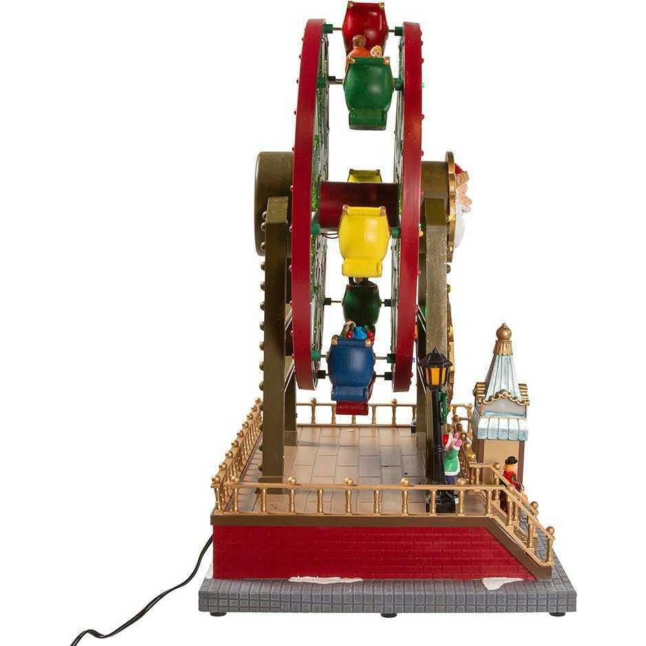 13-Inch Lighted Musical Christmas Ferris Wheel with Motion