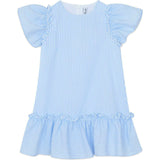 TARTINE ET CHOCOLAT Aegean Blue Flutter Dress