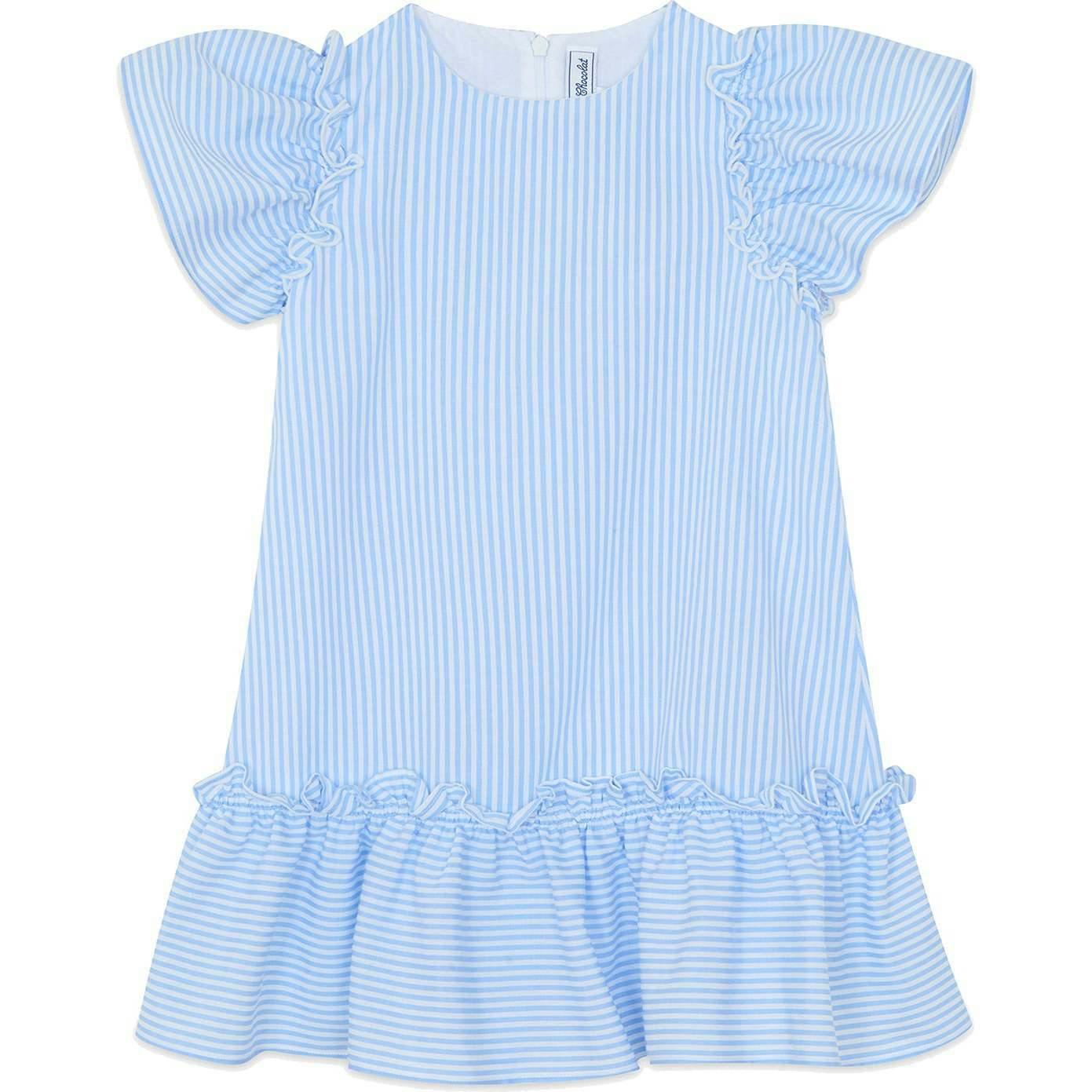 TARTINE ET CHOCOLAT Aegean Blue Flutter Dress
