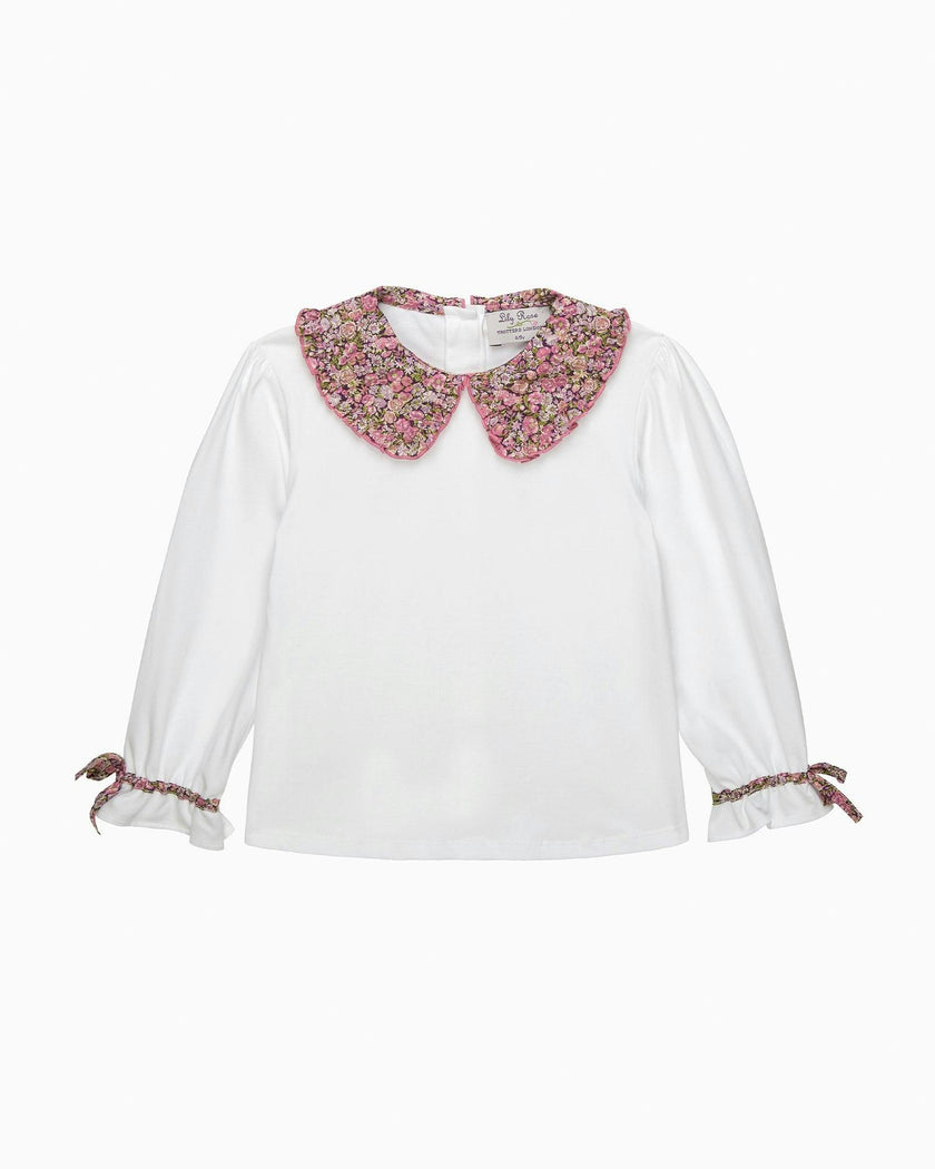 Pie Crust Jersey Top in Chive