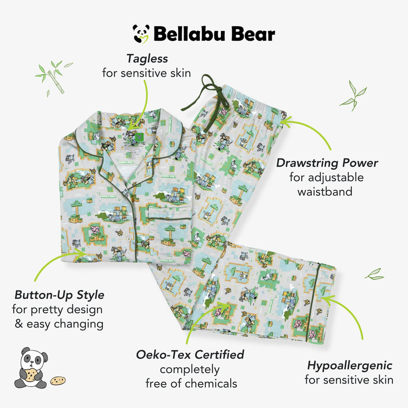 Minecraft: Overworld Dreams Bamboo Women's Pajama Set