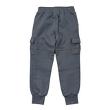 Boys Cargo Fleece Pant in Stormy Blue