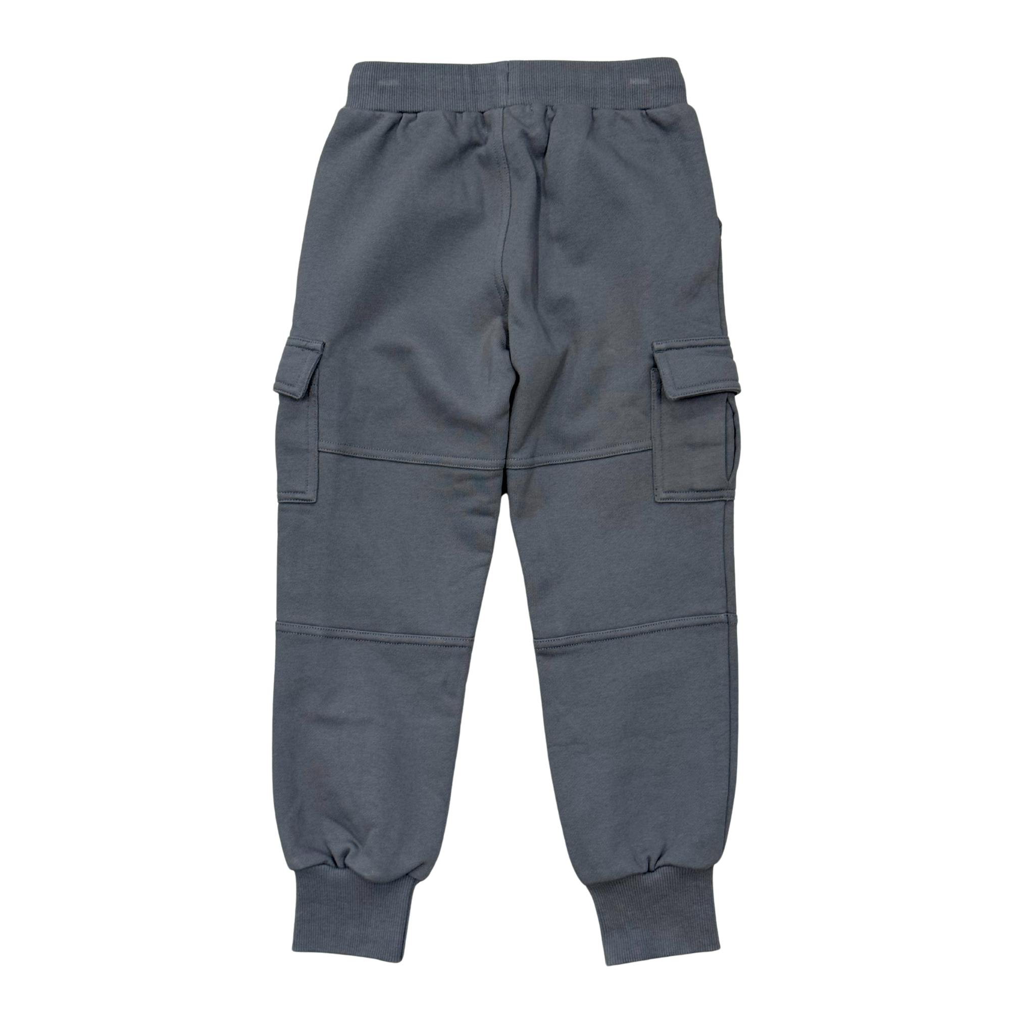 Boys Cargo Fleece Pant in Stormy Blue