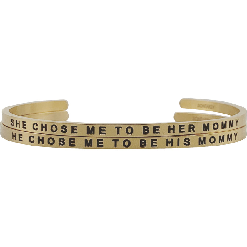 Women's "They Chose Me to Be Their Mommy" Bracelet