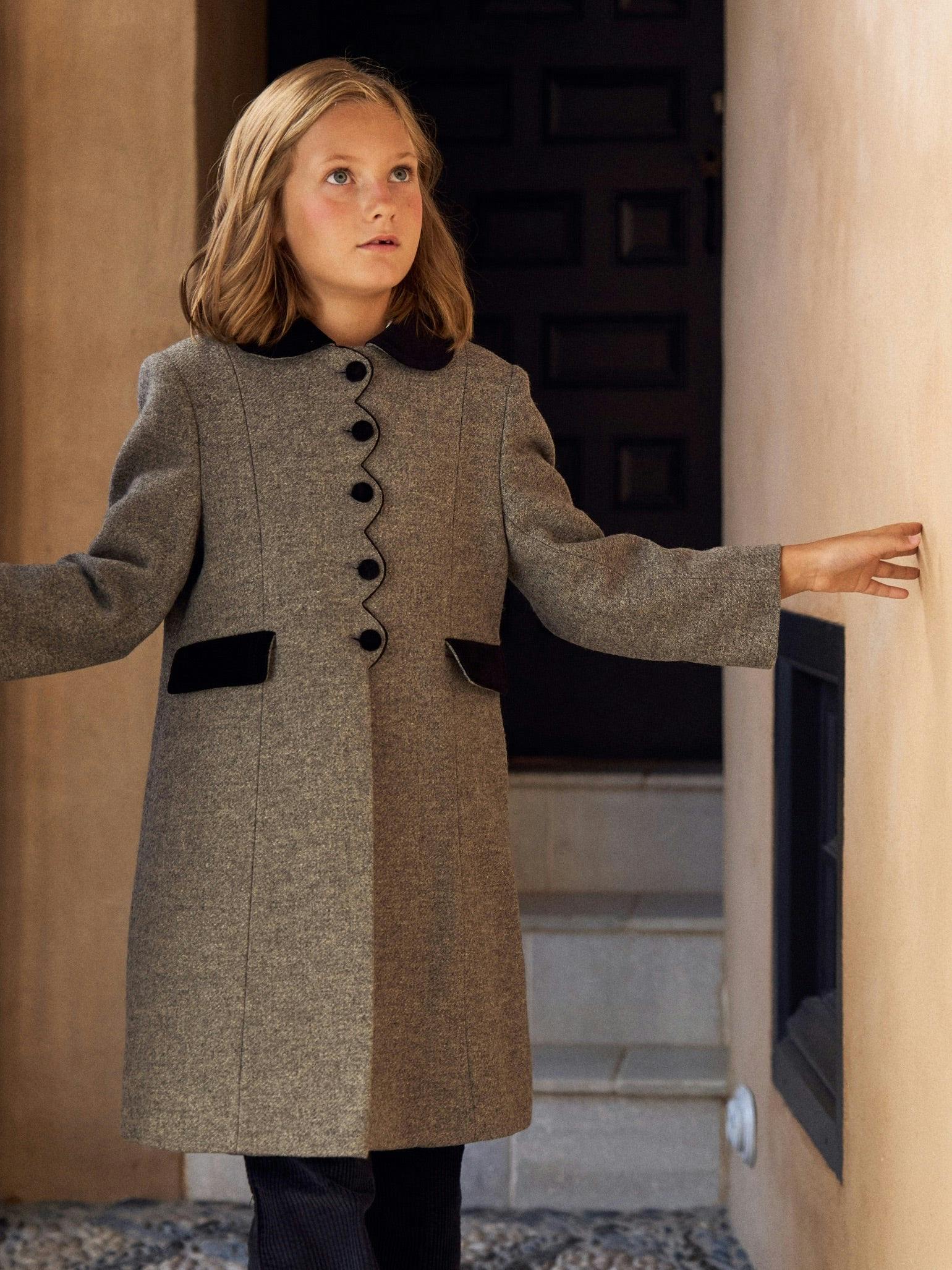Grey Anisa Girl Coat