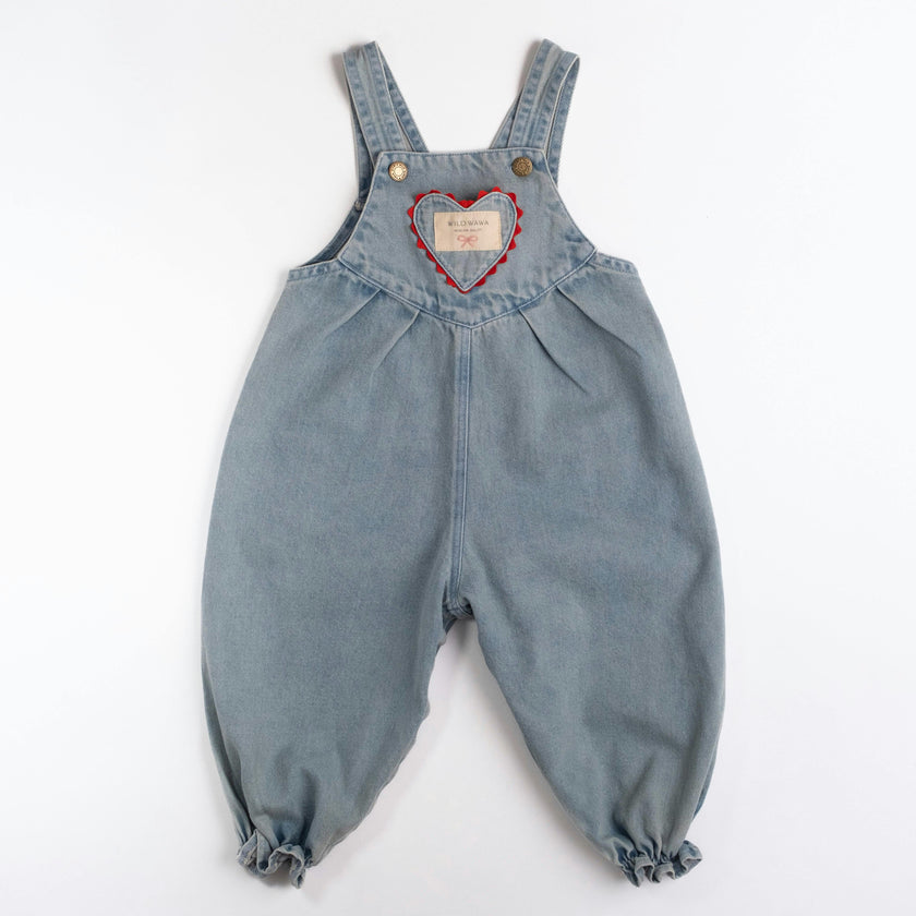 Overall Romper in Denim Darling