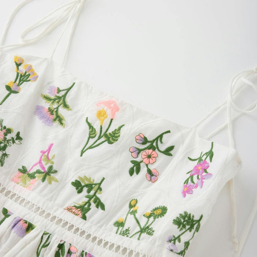 Emely Embroidered Mini Dress