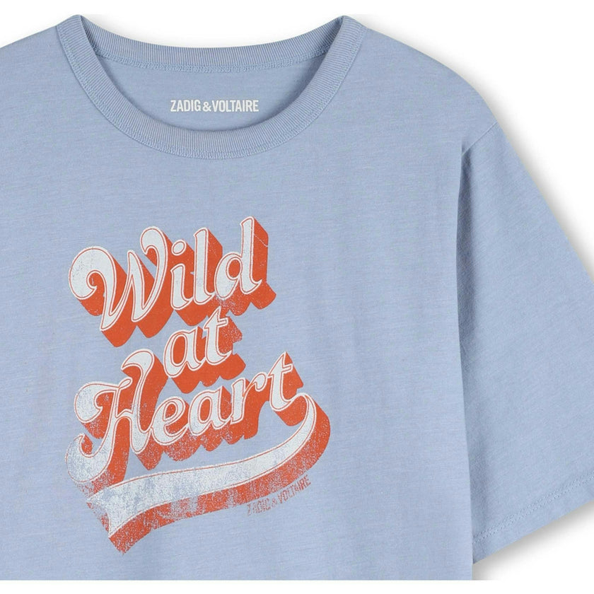 ZADIG & VOLTAIRE Wild at Heart T-Shirt - Pale Blue