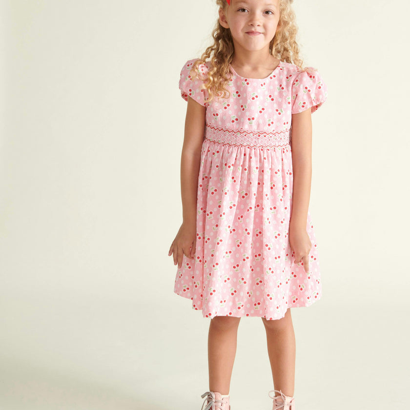 Hand-Smocked Girls Dress Sakura