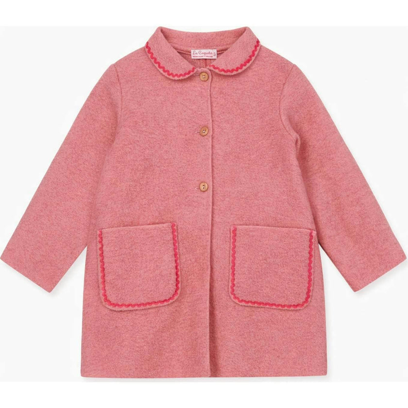 Pink Henrietta Girl Coat