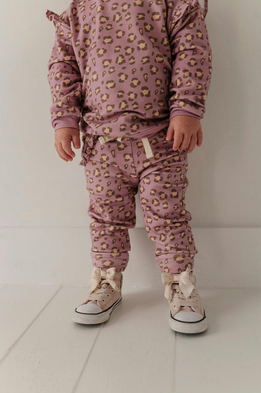 Girls Joggers in Cheetah