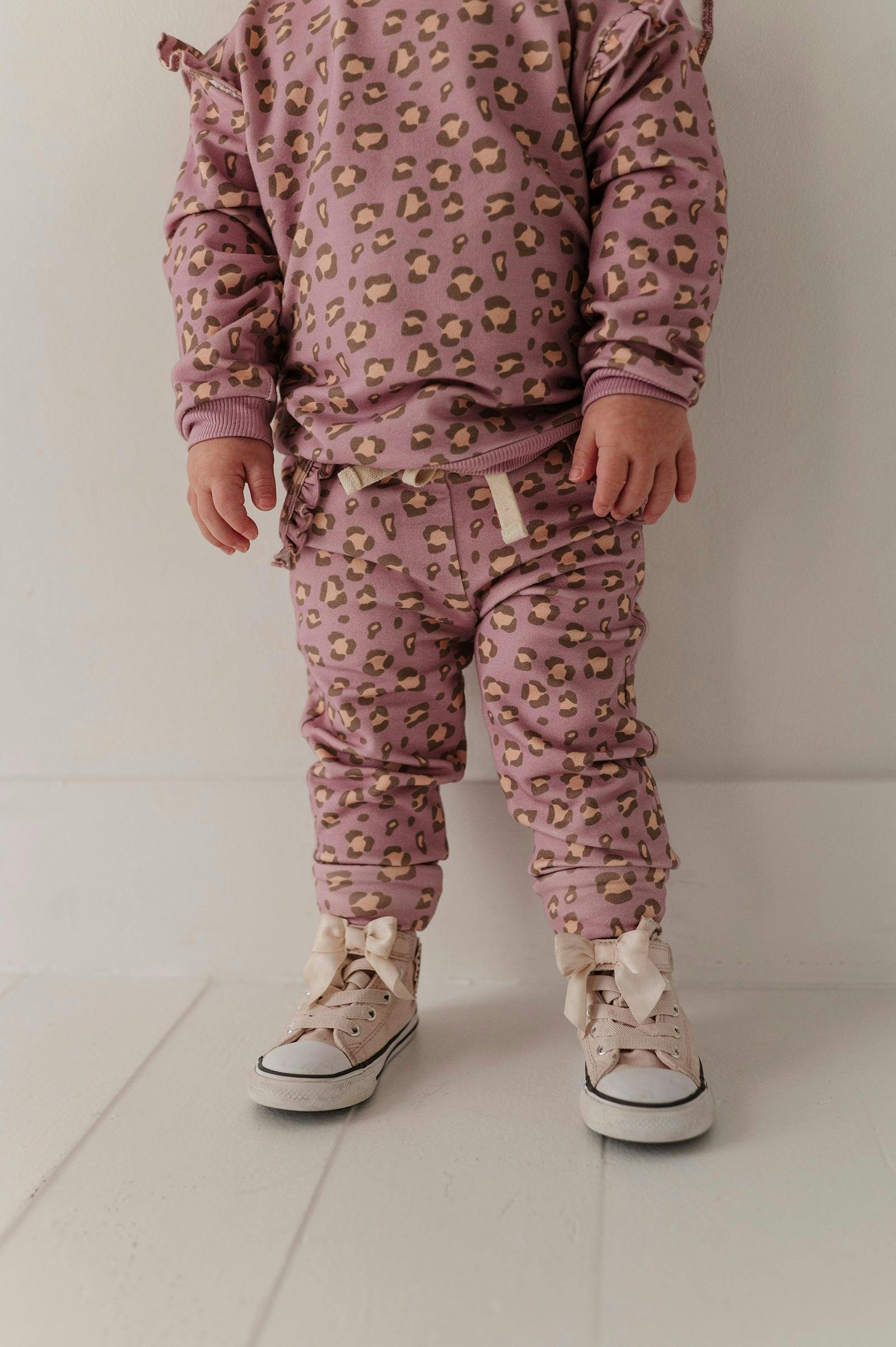 Girls Joggers in Cheetah