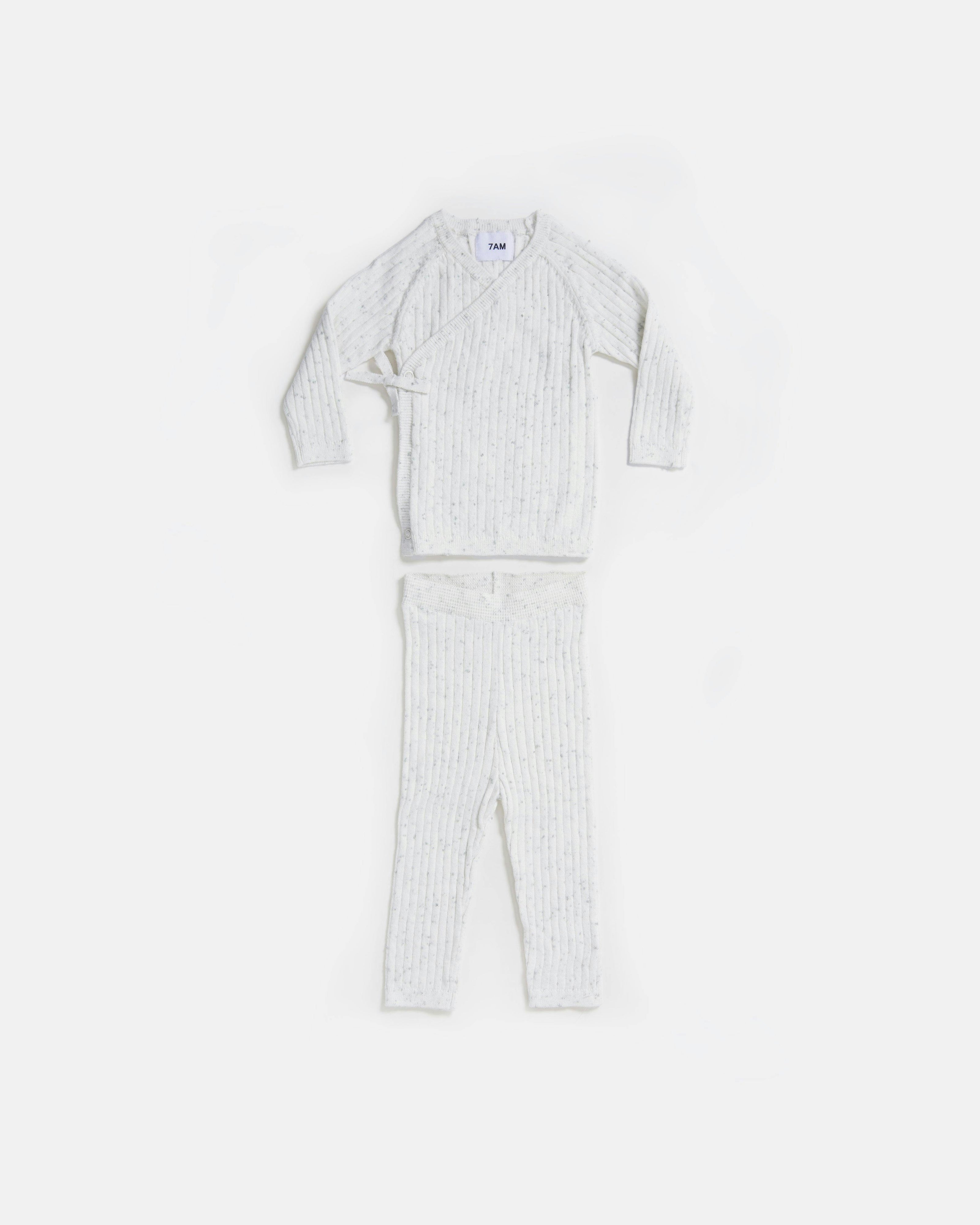 Cotton Wrap Top - Ribbed