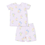Vintage Spring Ducklings Pink - Loungewear Short Set
