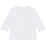 White & Pink T-Shirt + Trouser Set