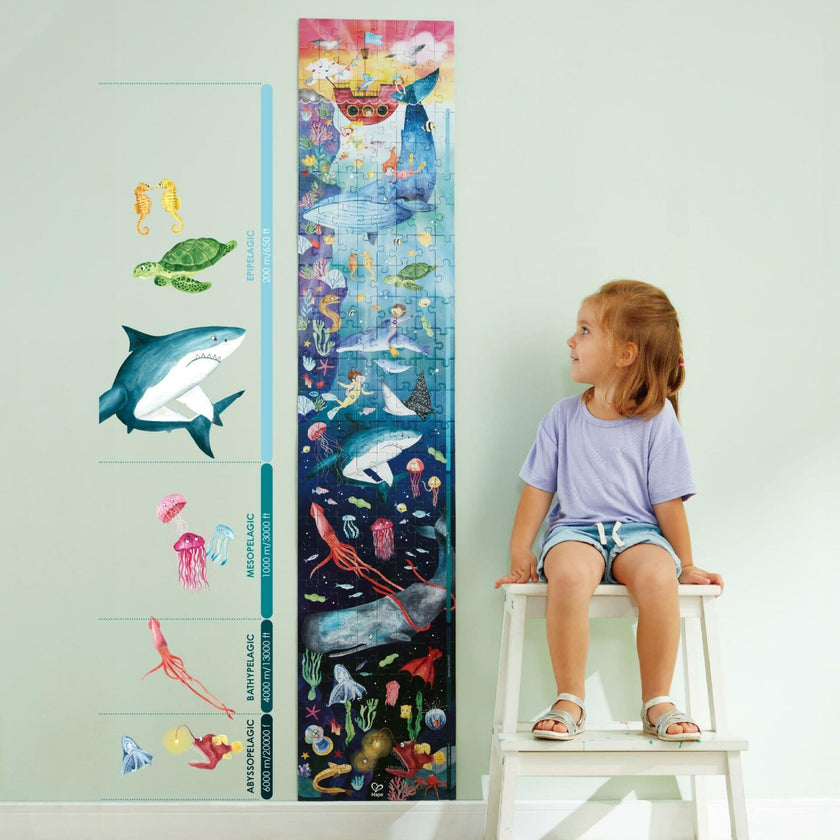 Giant Glow-In-The-Dark Ocean Life Jigsaw Puzzle