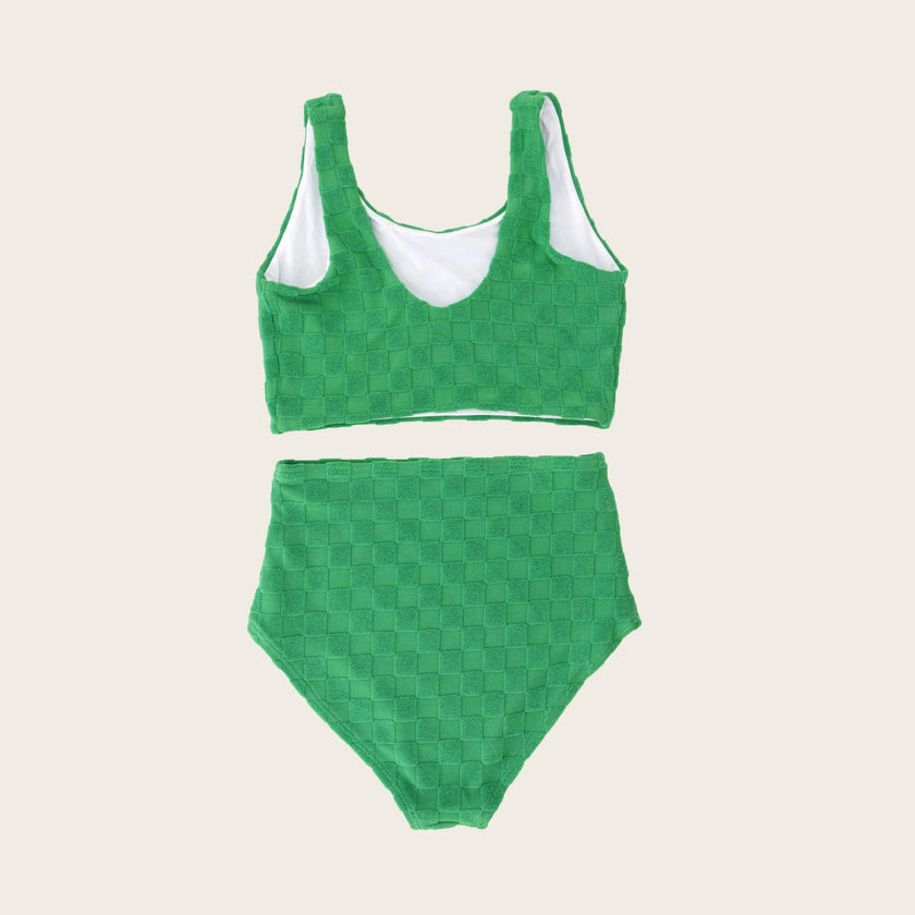 Hamptons Terry Check Two Piece Tank