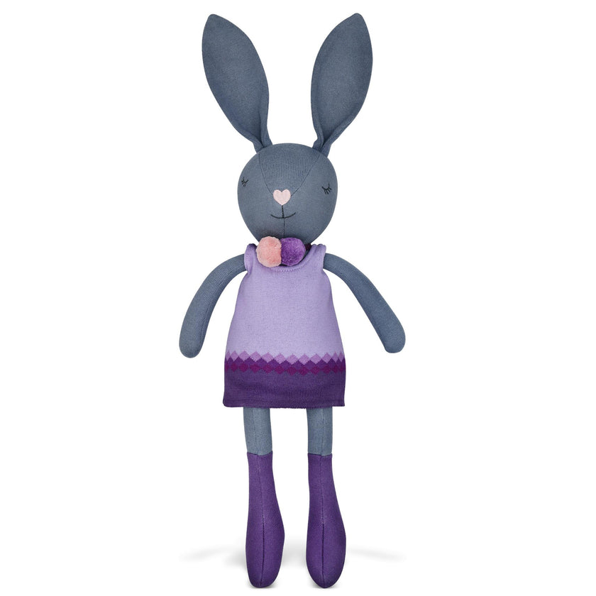 Knit Bunny Plush - Lila