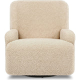 Winslow Extra Wide Recliner And Swivel Glider In Chai Shearling