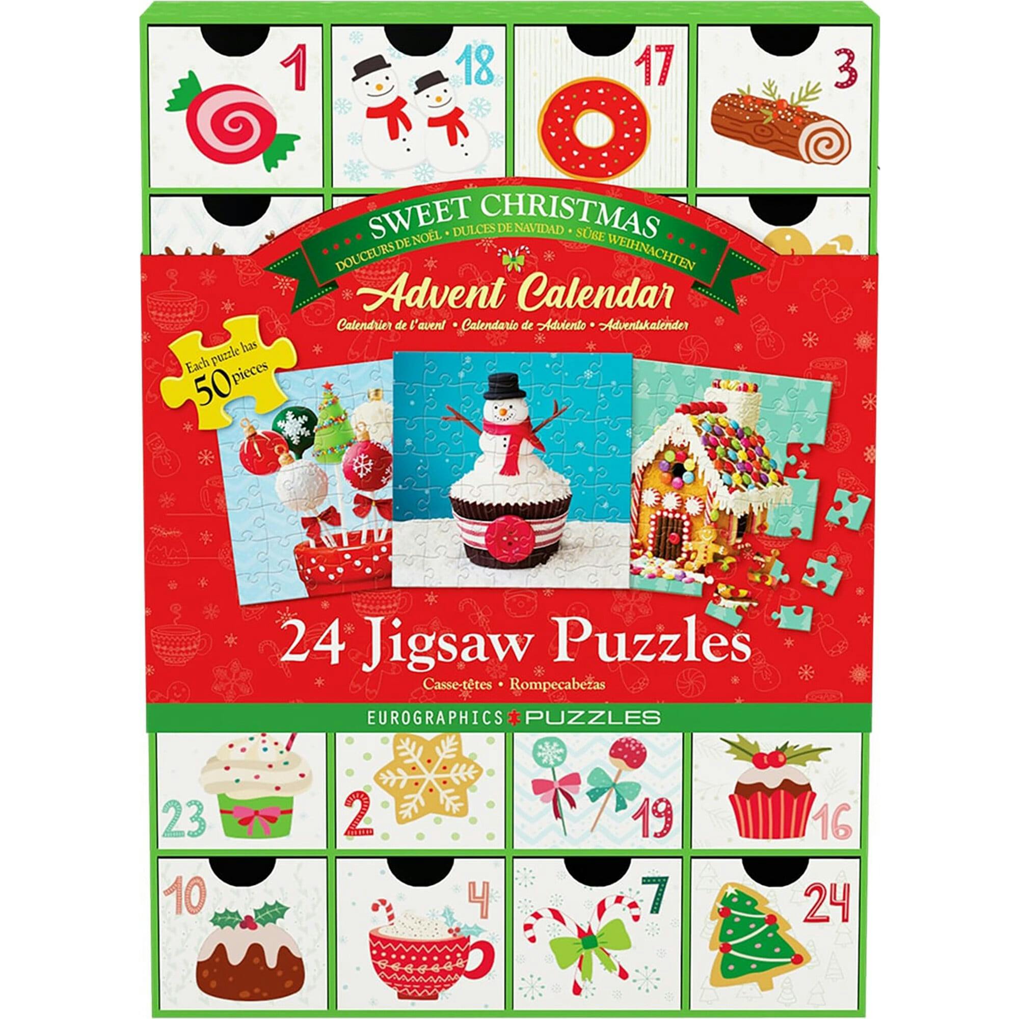 Eurographics: Puzzle Advent Calendar: Sweet Christmas Individual Jigsaws