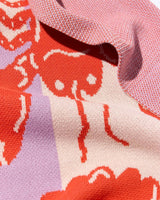 Lobster Tile Knit Blanket