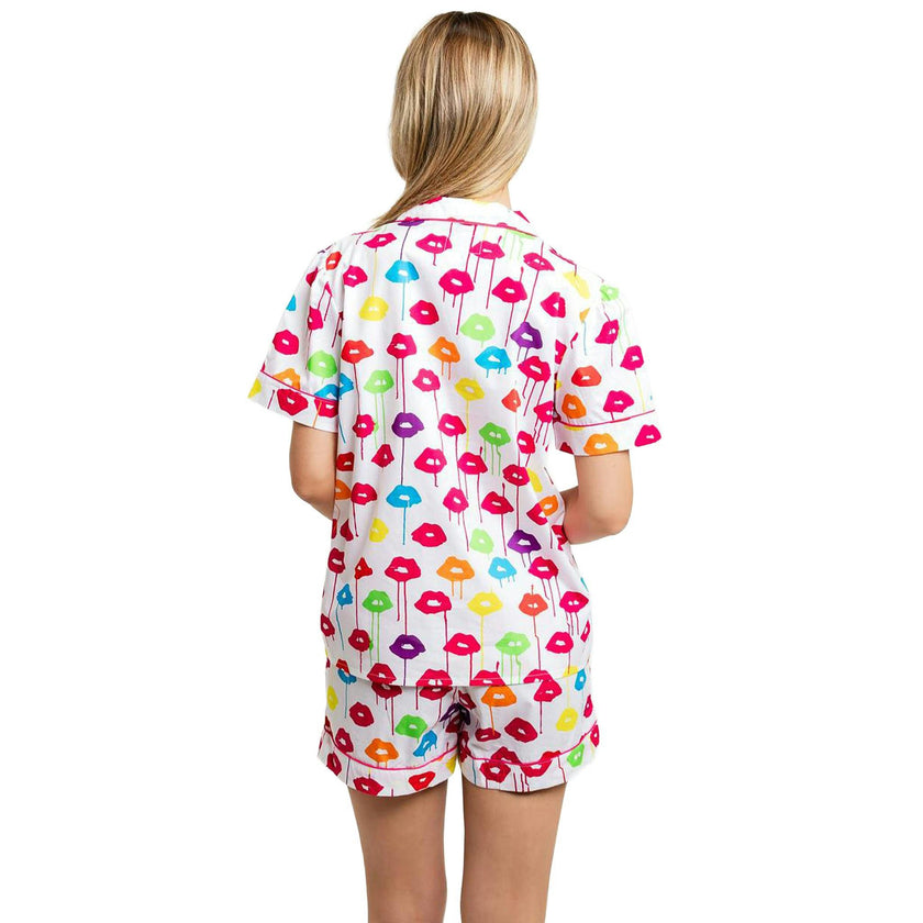 Women's Drawbertson Drippy Lips Short PJ Set