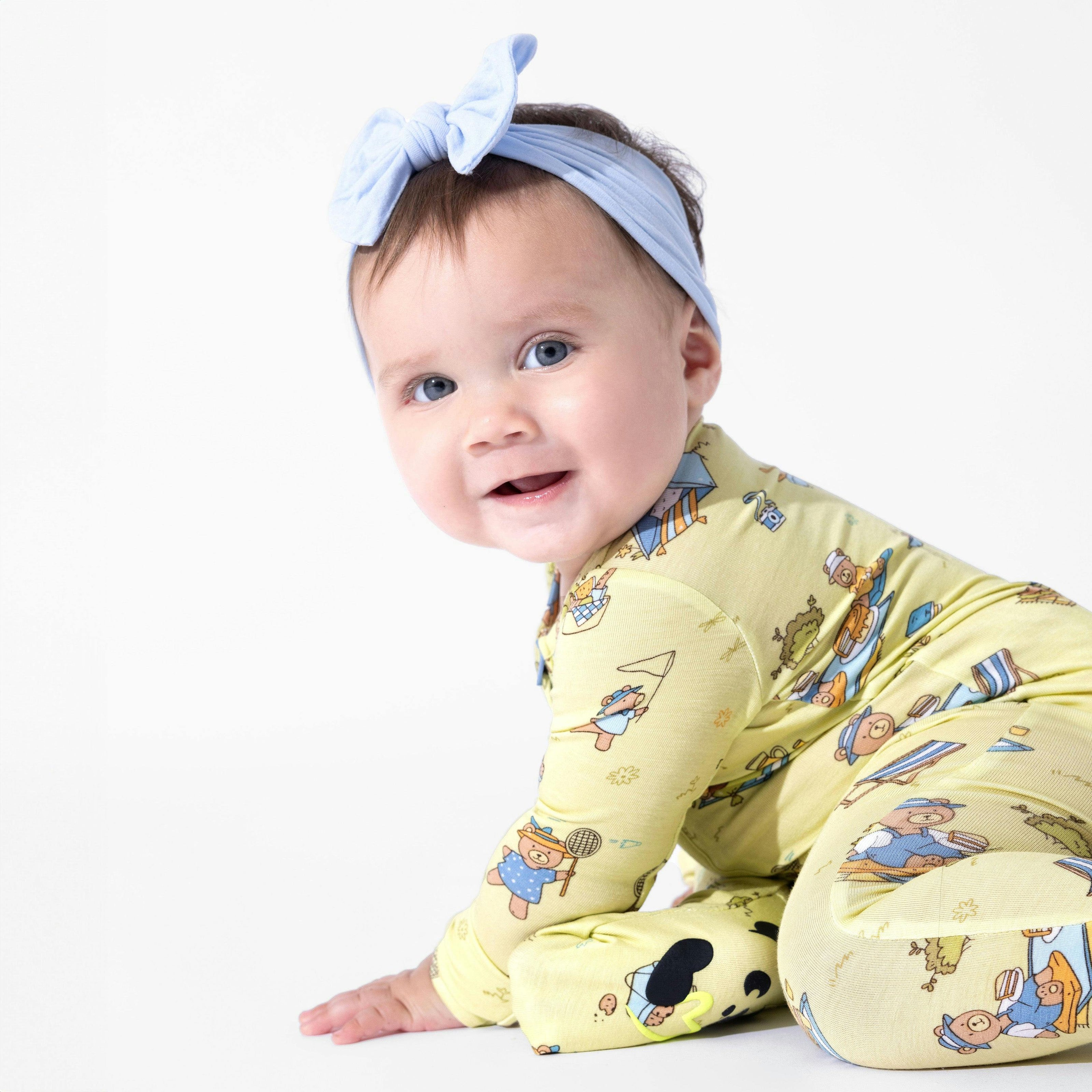 Teddy Picnic Bamboo Convertible Footie