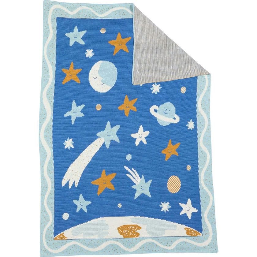 Night Sky Knit Midi Blanket