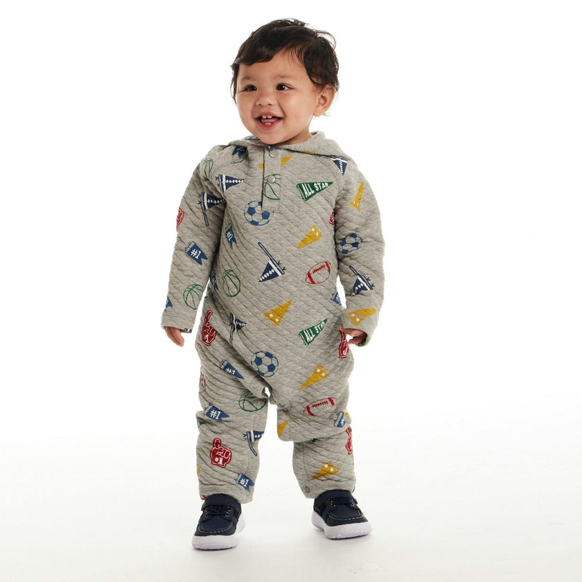 Infant Hooded Baby Romper